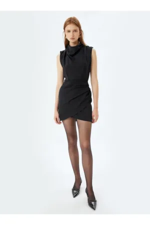 Rochie mini cu pliuri