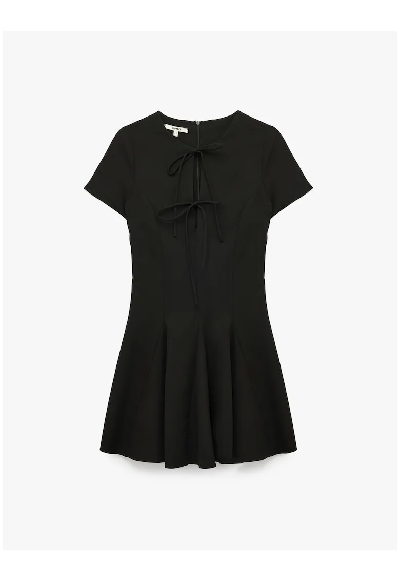 Rochie mini cu snur frontal