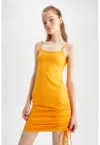 Rochie mini cu snur lateral
