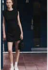 Rochie mini cu umeri dublati Cara