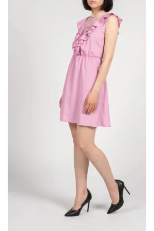 Rochie mini cu volane Friendly - mov - 34