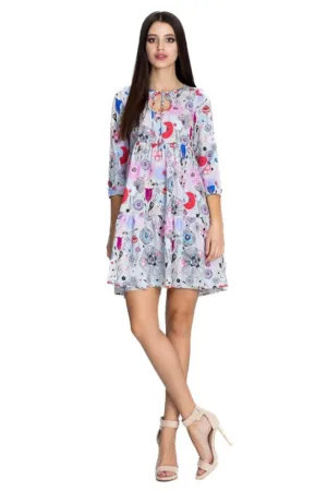 Rochie mini dama Anghan M598 roz