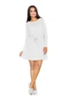 Rochie mini dama Bedird M334 gri deschis