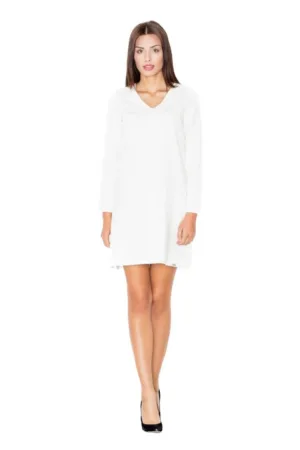 Rochie mini dama Bradwen M471 ecru