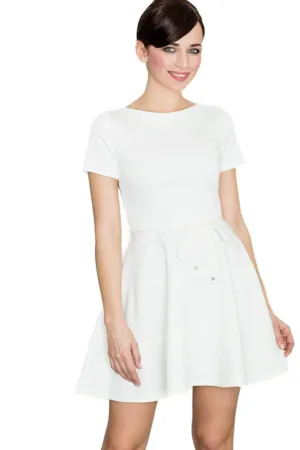 Rochie mini dama Condwivere K090 ecru