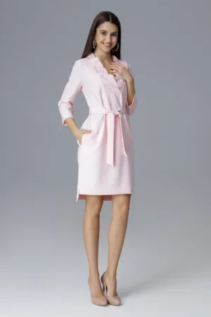 Rochie mini dama Evavret M644 roz
