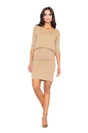 Rochie mini dama Glengaine M206 bej