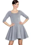 Rochie mini dama Guillo K227 gri