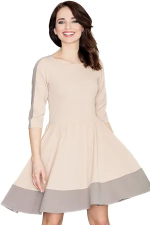 Rochie mini dama Kadyvance K057 bej