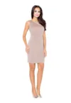 Rochie mini dama Kiris M079 moca
