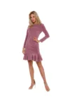 Rochie mini dama - Made of Emotion - Kadiatou - roz murdar -