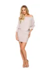 Rochie mini dama - Made of Emotion - Sona - bej -
