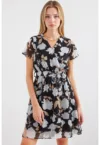 Rochie mini dama - HiCCUP - imprimeu floral