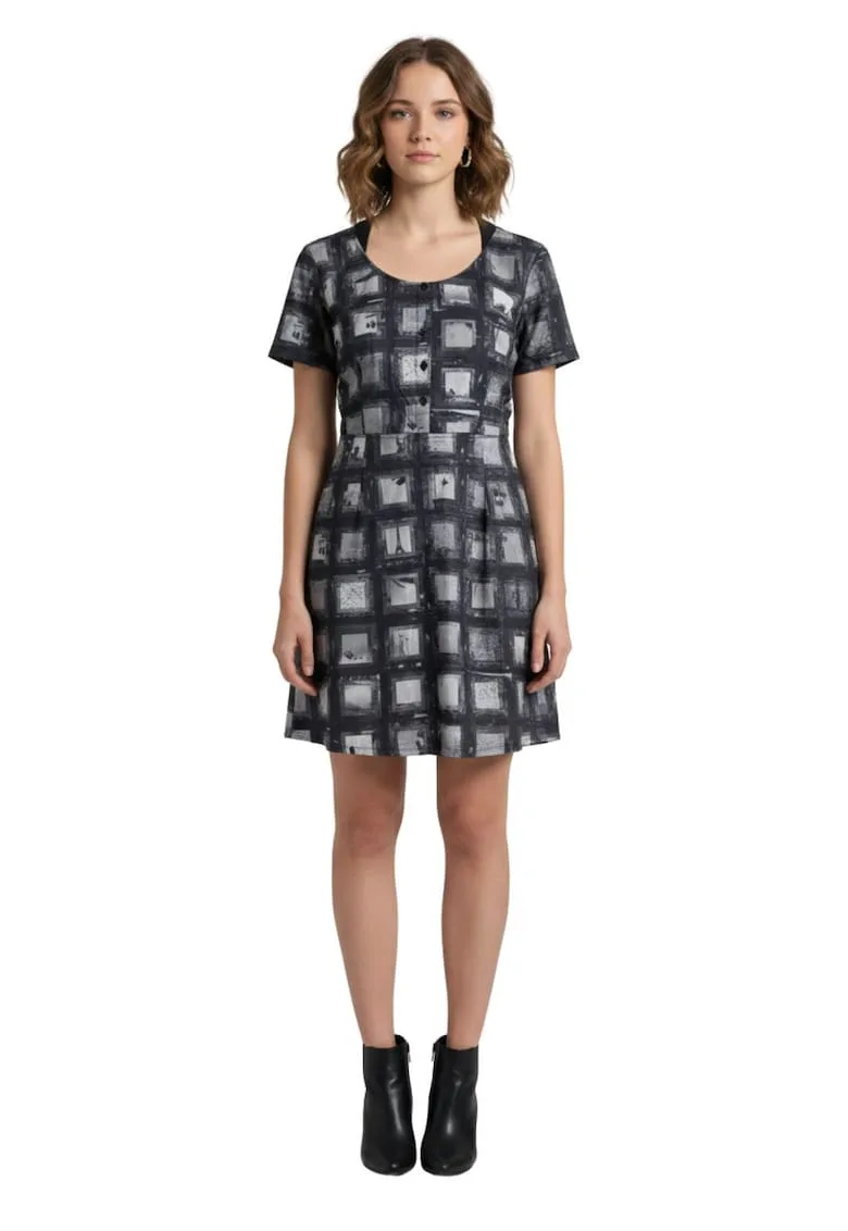 Rochie mini de dama in carouri