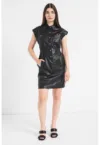 Rochie mini de piele ecologica Dary