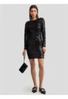 Rochie mini din paiete Efori - Negru