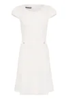 Rochie mini evazata - Alb