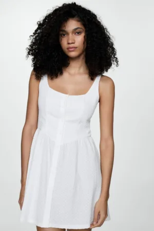 Rochie mini evazata Milk