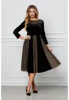 Rochie mini evazata cu buline