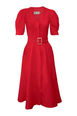 Rochie mini evazata cu maneci bufante Bell