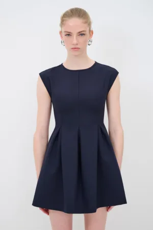 Rochie mini evazata cu maneci scurte