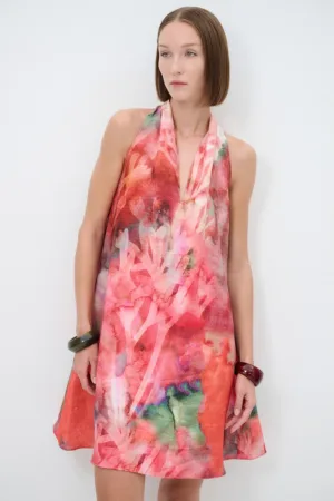 Rochie mini evazata din in