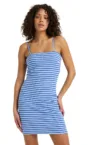 Rochie mini fara maneci - cu dungi