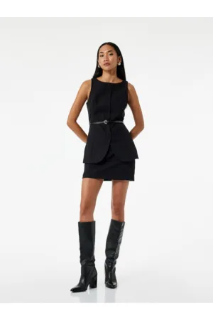 Rochie mini fara maneci cu model 2 in 1