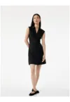 Rochie mini fara maneci cu nasturi