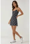 Rochie mini imprimeu detalii din dantela