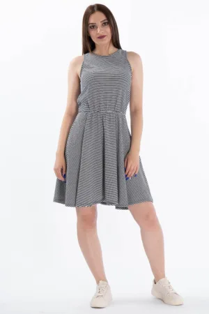 Rochie mini in dungi evazata