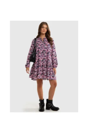Rochie mini larga Poluna - Roz