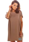 Rochie mini lejera - cu maneci scurte -