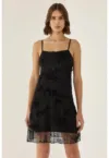 Rochie mini mulata cu dantela florala