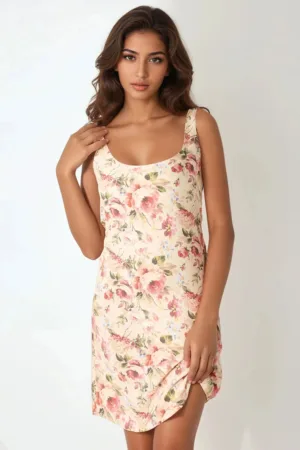 Rochie mini -  mulata - cu imprimeu - multicolor - textil