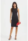 Rochie mini -  mulata - neagra - jerseu