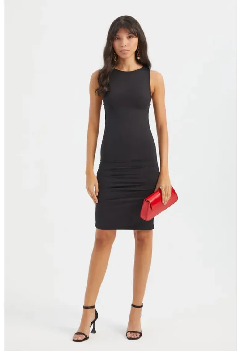 Rochie mini - mulata - neagra - jerseu