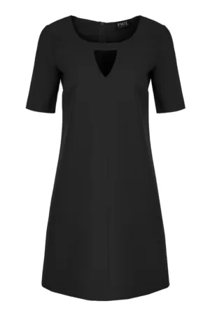 Rochie mini neagra - eleganta - poliester