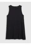 Rochie mini  neagra - textil