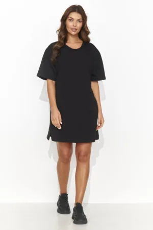 Rochie mini tip tricou cu decupaj la spate