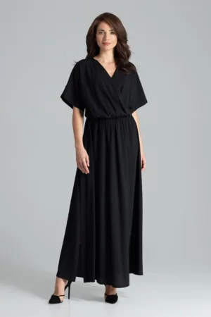 Rochie model L055 - negru - Poliester -