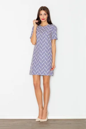 Rochie model M519 - geometric - pentru zi cu zi - poliester