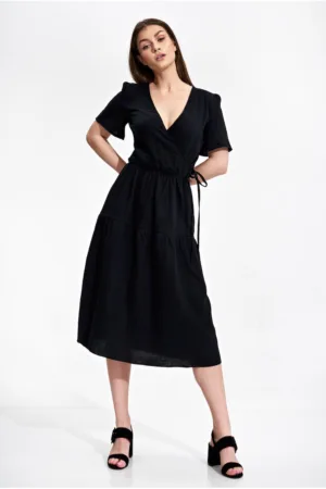 Rochie model M872 - bumbac - negru