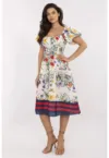 Rochie  model Midi - ecru -