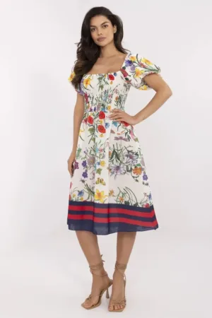 Rochie model Midi - ecru -