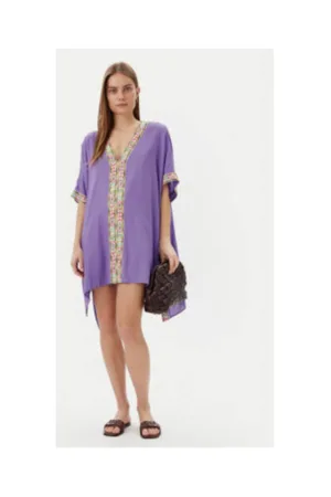 Rochie -  mov - 100% viscoza