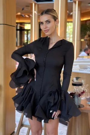 Rochie neagra Black Swan Dress