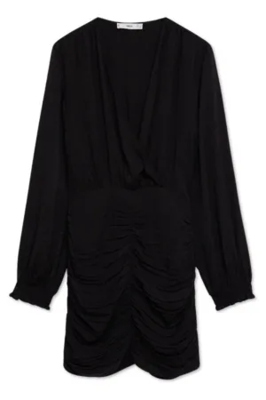 Rochie pentru femei  Athenea - negru - poliester - volane - stil de viata -