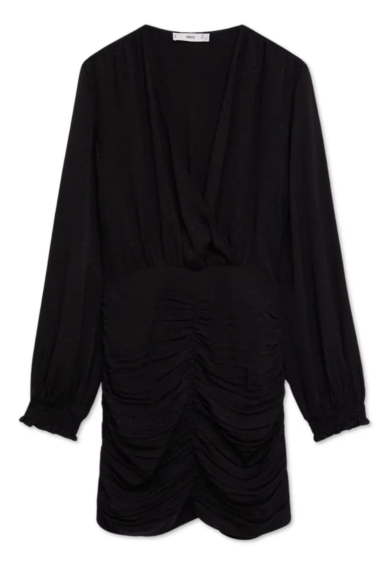 Rochie pentru femei Athenea - negru - poliester - volane - stil de viata -