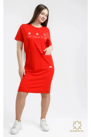 Rochie pentru femei cu imprimeu si maneca scurta
